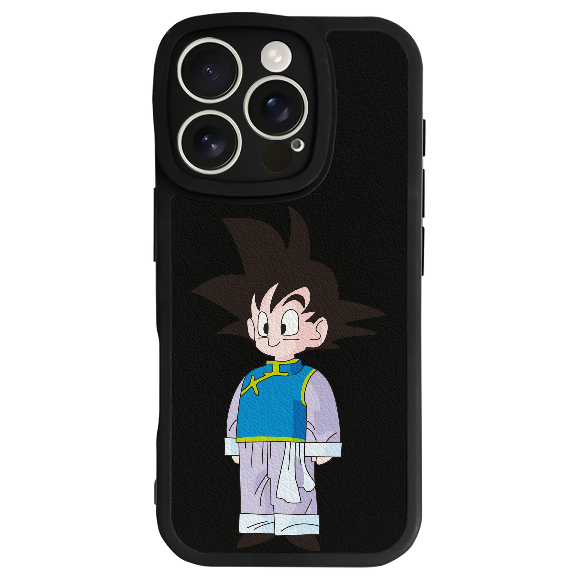 （画像用） ドラゴンボール 孫悟空（そん ごくう）Son Goku カカロット DRAGON BALL Kakarotto 【iPhone 16シリーズ対応】シリコンスマホケース（レザー調） 材質：シリコン
